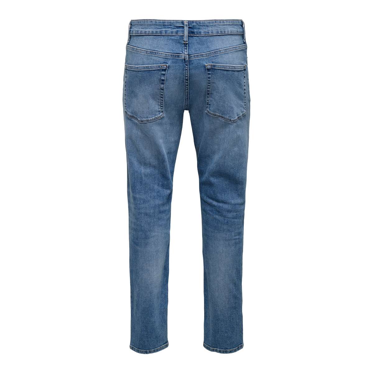 ONLY & SONS MEN΄S WEFT REGULAR FIT COTTON JAX TAI DENIM 22036817 LIGHT MEDIUM BLUE DENIM  - Μπλε - W29 L32